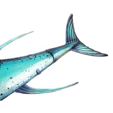 Eurocatch Thunfisch-Wanddekor-Set – 80 cm 3D Metall & Glas