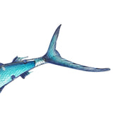 Eurocatch Marlin Wanddekoration 95cm 3D Metall & Glas Kunst