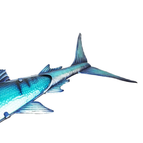 Eurocatch Segelfisch Wanddekoration 110cm 3D Metall & Glas