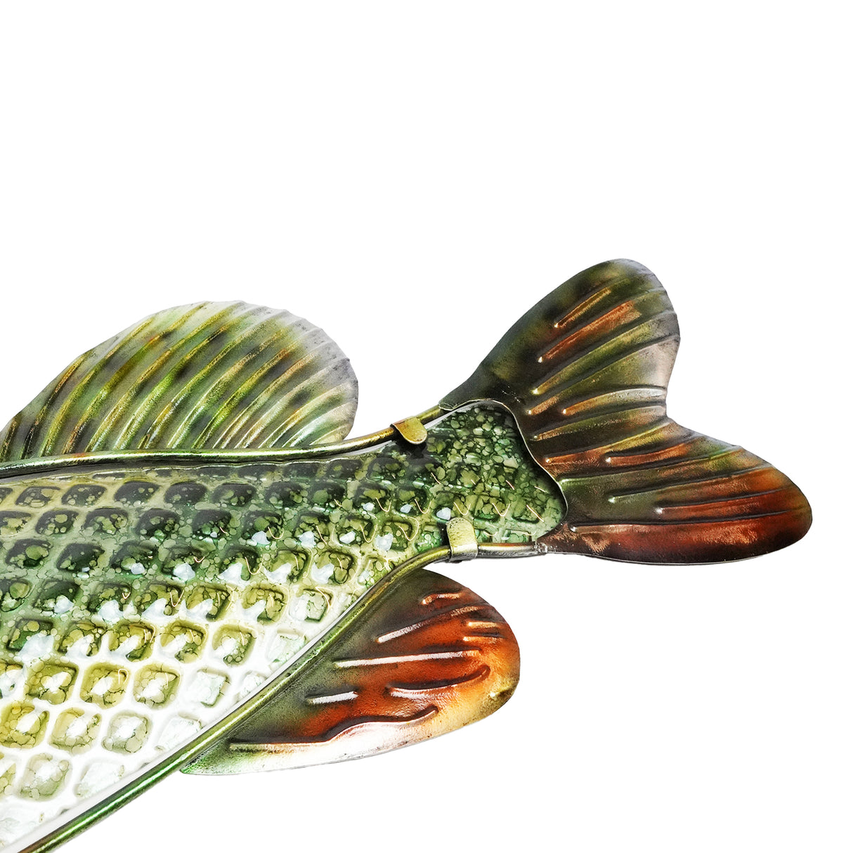 Eurocatch Hecht- und Barsch-Wanddekor-Set – 90 cm 3D-Metall & Glas