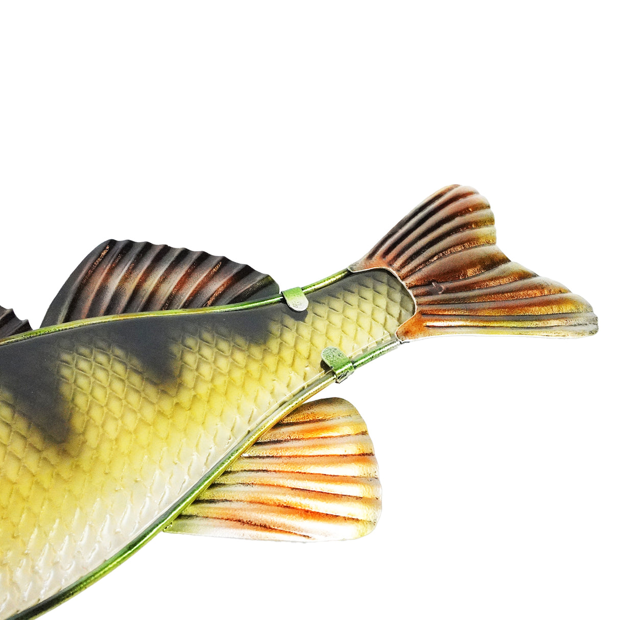 Eurocatch Barsch Wanddekor-Set 3-teilig – 3D Metall & Glas 40 cm