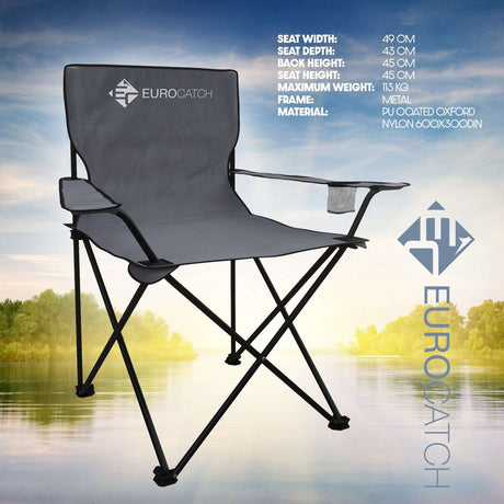 Eurocatch Faltstuhl Beer Chair – Grau