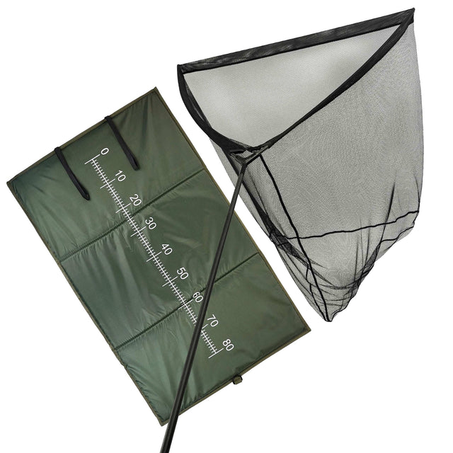 FishXpro Karpfen Landungs Set – Netz & Abhakmatte