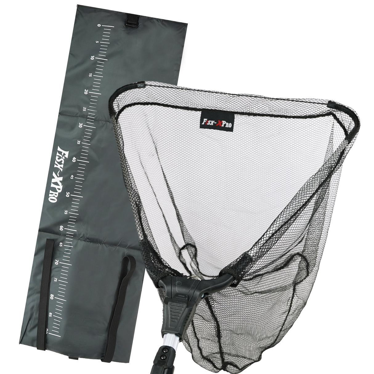 FishXpro Allround Kescher Set – 50x50cm & Abhakmatte