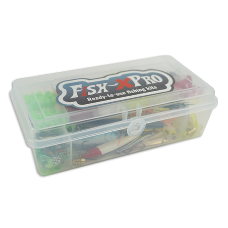 FishXpro Raubfisch-Angelset 215-teilig inkl. Tacklebox