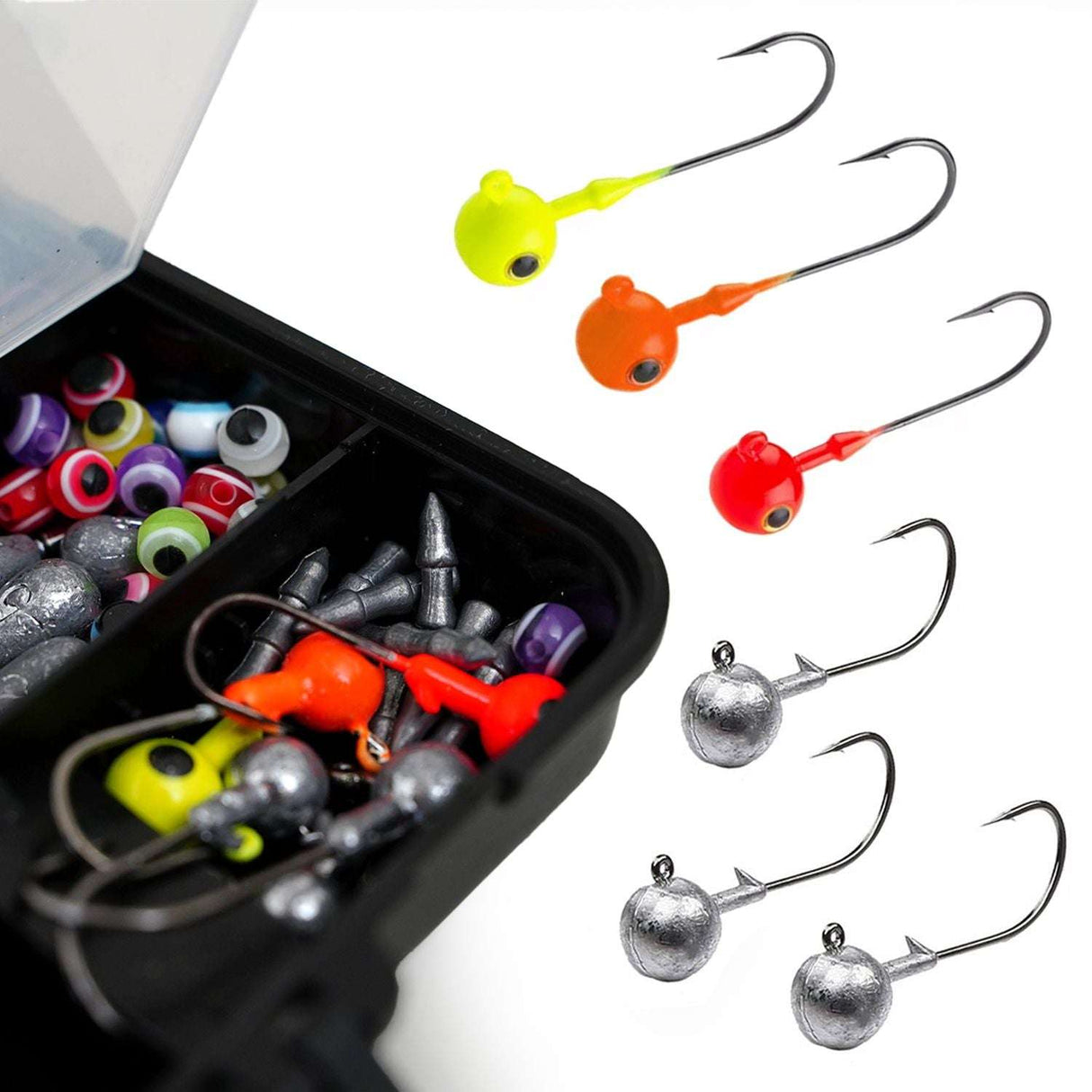 Eurocatch Dropshot Komplettset mit Haken Bleien Ködern und Tacklebox