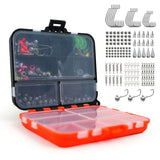 Eurocatch Dropshot Komplettset mit Haken Bleien Ködern und Tacklebox
