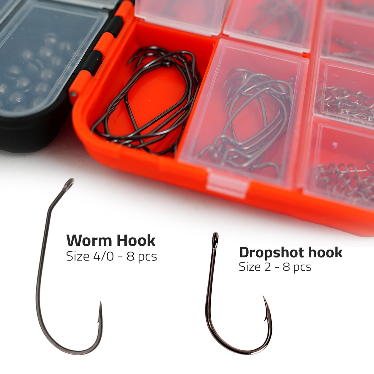 FishXpro Haken & Blei Set 201-tlg. inkl. Tacklebox