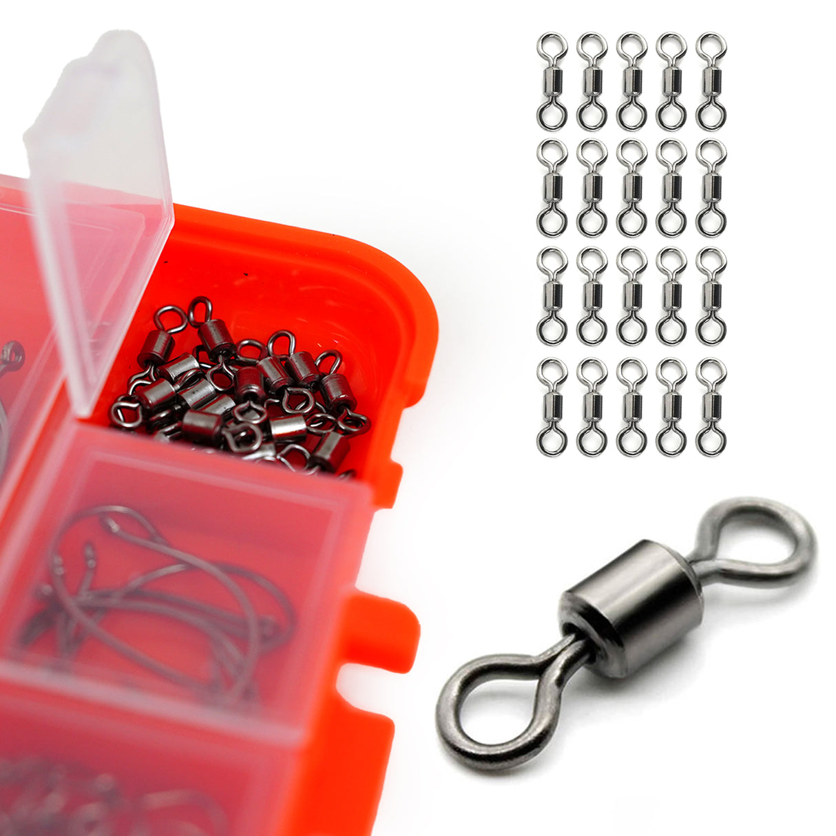 FishXpro Haken & Blei Set 201-tlg. inkl. Tacklebox