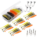 Zander Jig Komplettset mit Rute Rolle Schnur Gummifischen und Vorfach