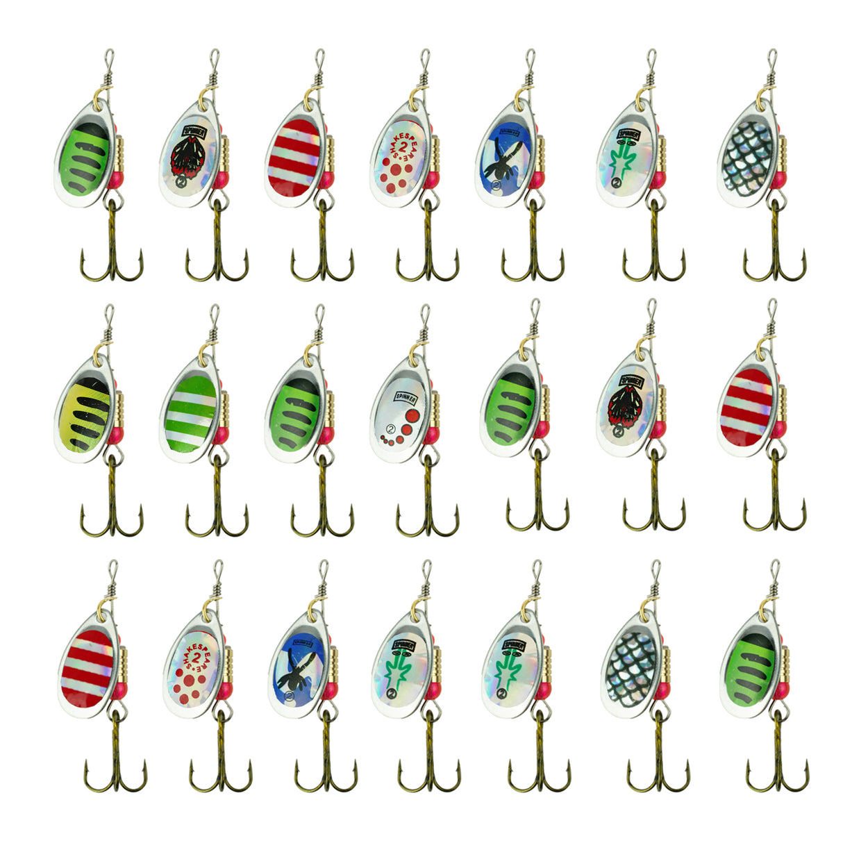 FISH-XPRO Spinner Set – 31-teilige Spinner mit praktischer Tacklebox