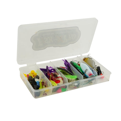 FISH-XPRO Raubfisch Köder Set 88-teilig mit Tacklebox für Hecht, Zander & Barsch