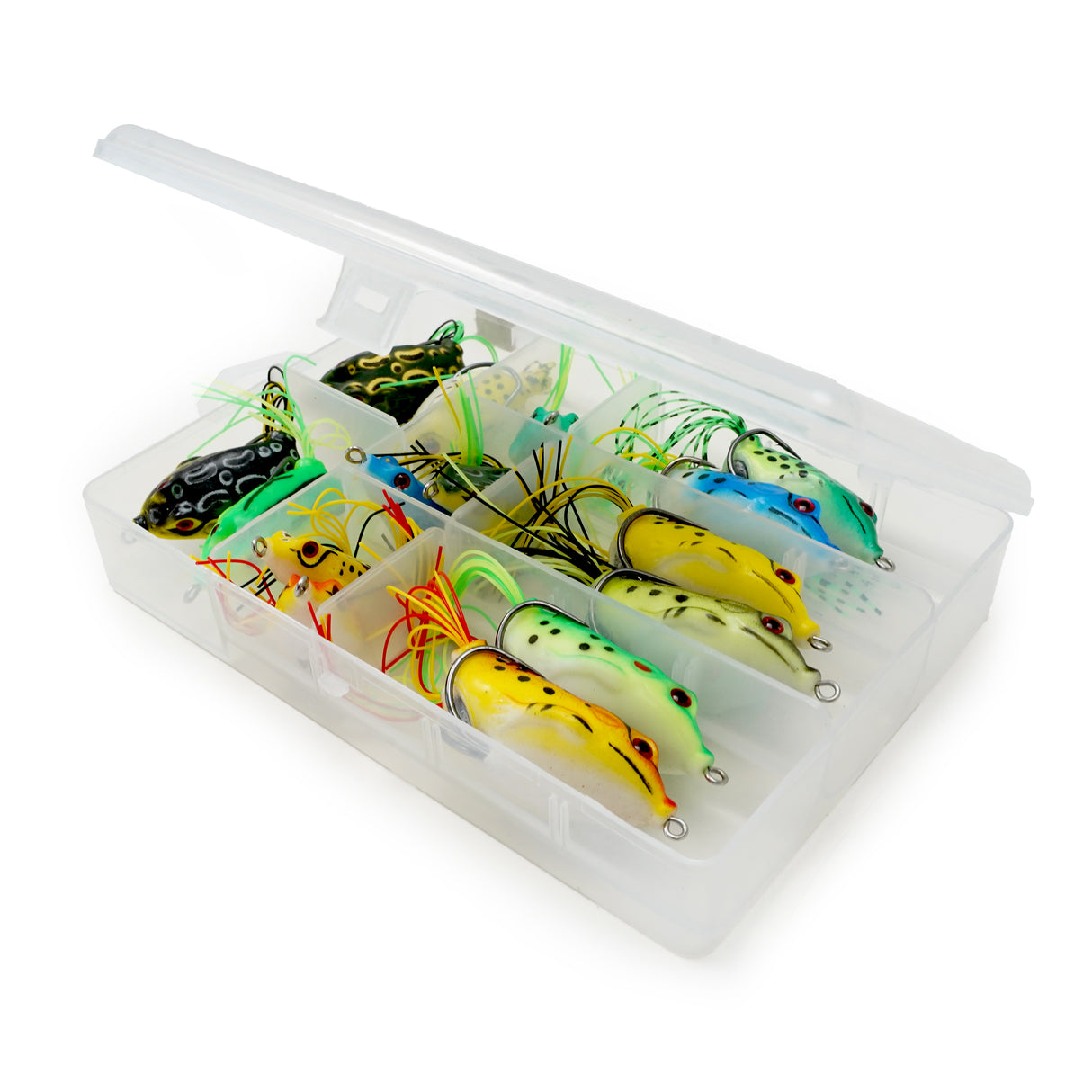 FishXpro Frog Vorteilset – 16-teilig für Barsch und Hecht