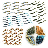 FISH-XPRO Softbait Set Natur – 7–12 cm Gummifische für klares Wasser