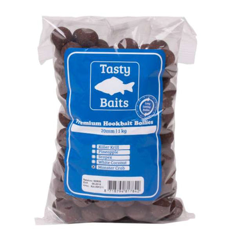Tasty Baits Hookbait Boilies 20mm 1kg Monster Crab