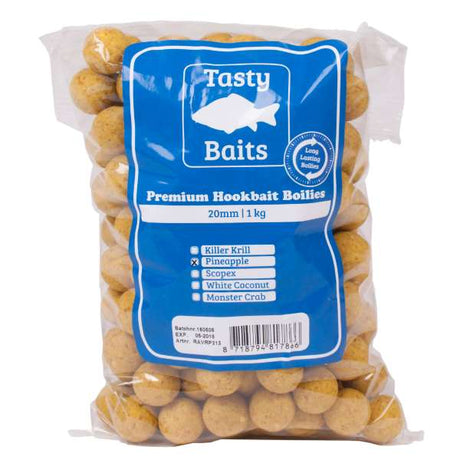 Tasty Baits Hookbait Boilies 20mm 1kg Pineapple