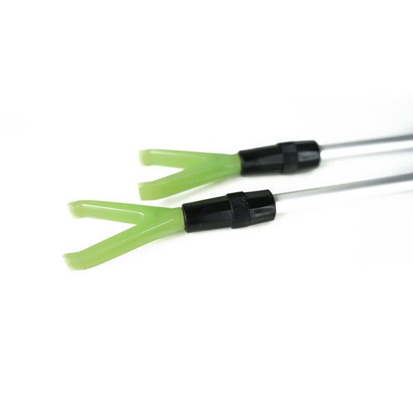 Teleskopischer Rutenhalter Set Grün 75-110cm (2 Stück)