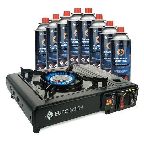 Eurocatch Outdoor Gaskocher + Gaskartuschen