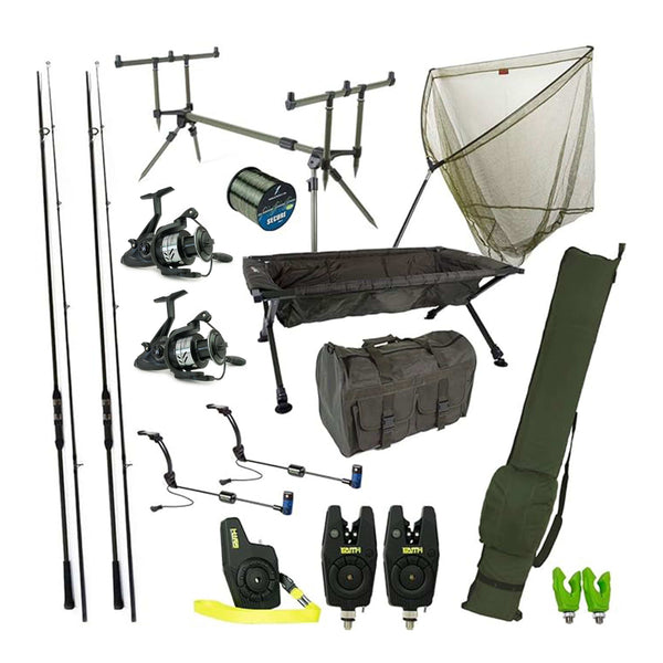 X2 Karpfen-Deluxe-Set 2-Ruten-Komplettset