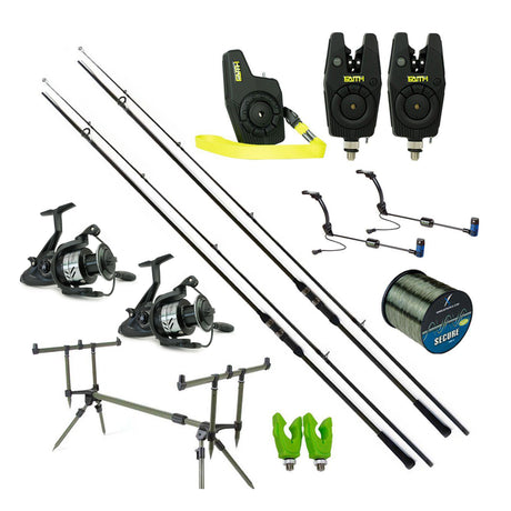 X2 Karpfen-Set Waterfront 2 Ruten
