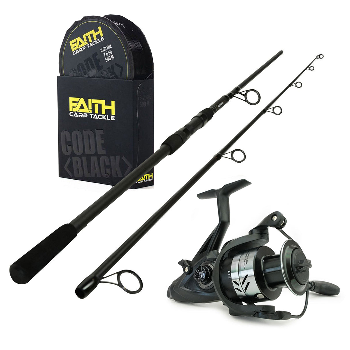 Eurocatch Black Phantom Hybrid Karpfen Ruten-Set 10ft 3,00lbs
