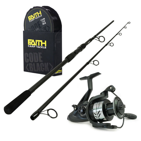 Eurocatch Black Phantom Hybrid Karpfen Ruten-Set 10ft 3,00lbs