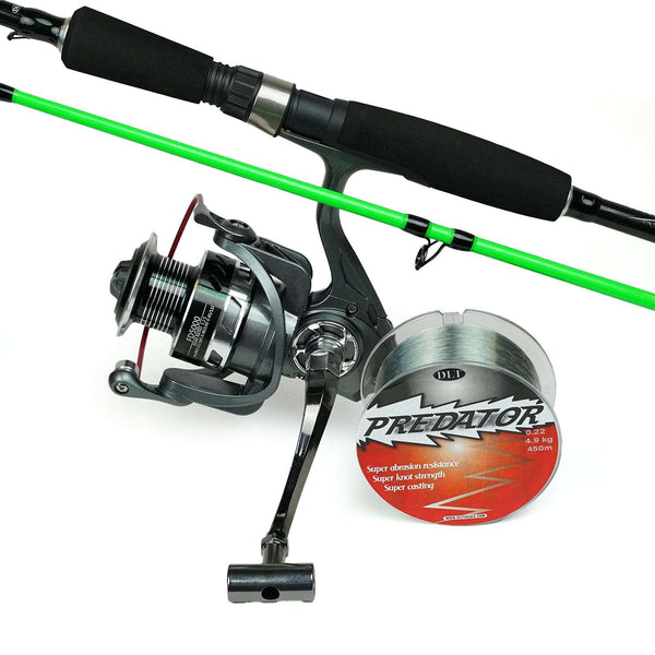 DLT Eraser Forellenrutenset MH 7–36 g – Spinnset mit Rolle & Schnur