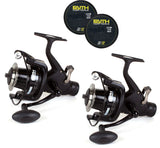 Faith LS 6000 Freilaufrollen 2er Set mit Schnur