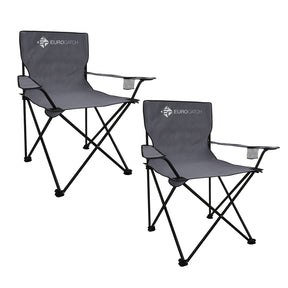 Eurocatch Campingstuhl Set 2 Stück - Grau