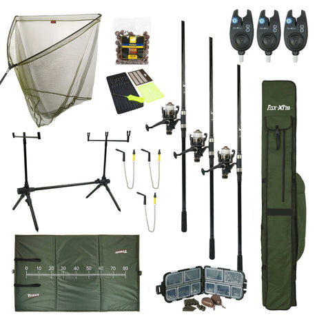 Fish-Xpro Mega Karpfenset 3 Ruten Komplett