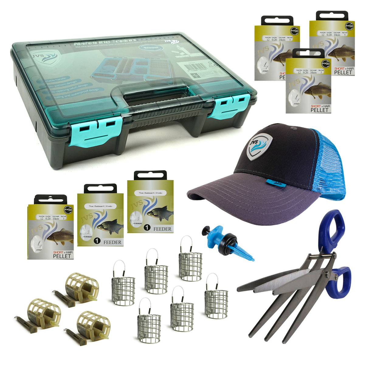 JVS Feeder Absolute Set – 18-teiliges Komplettset für Feederangler