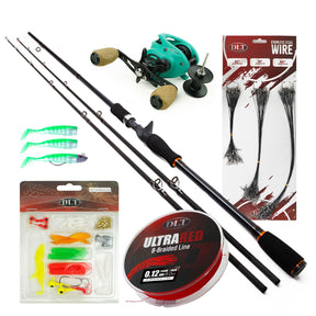 X2 Terminator Baitcaster Set – Rute, Rolle & Zubehör