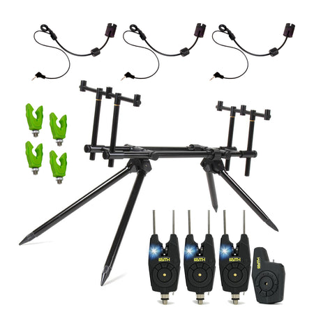 Faith VX3 Rodpod Set Deluxe - Rodpod Carp - Set inkl. Bissanzeiger