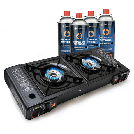 Eurocatch Dual-Gasherd | 2-Flammen-Gasherd 2.0