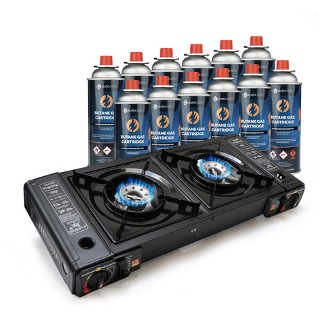 Eurocatch Dual-Gasherd | 2-Flammen-Gasherd 2.0