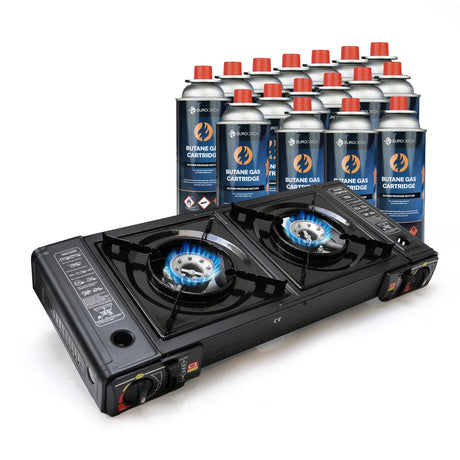 Eurocatch Dual-Gasherd | 2-Flammen-Gasherd 2.0