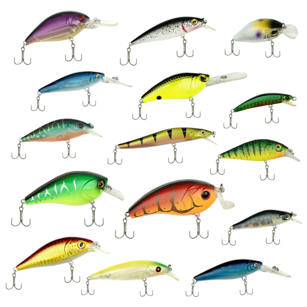 FISH-XPRO Köder-Set Wobbler-Set 15-teilig