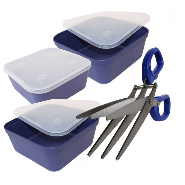 Madenbox-Set Köderdosen-Set Wurmbox-Set