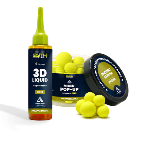 Faith A-Prime Pop-Up Boilies in verschiedenen Geschmacksrichtungen Banana & Pineapple