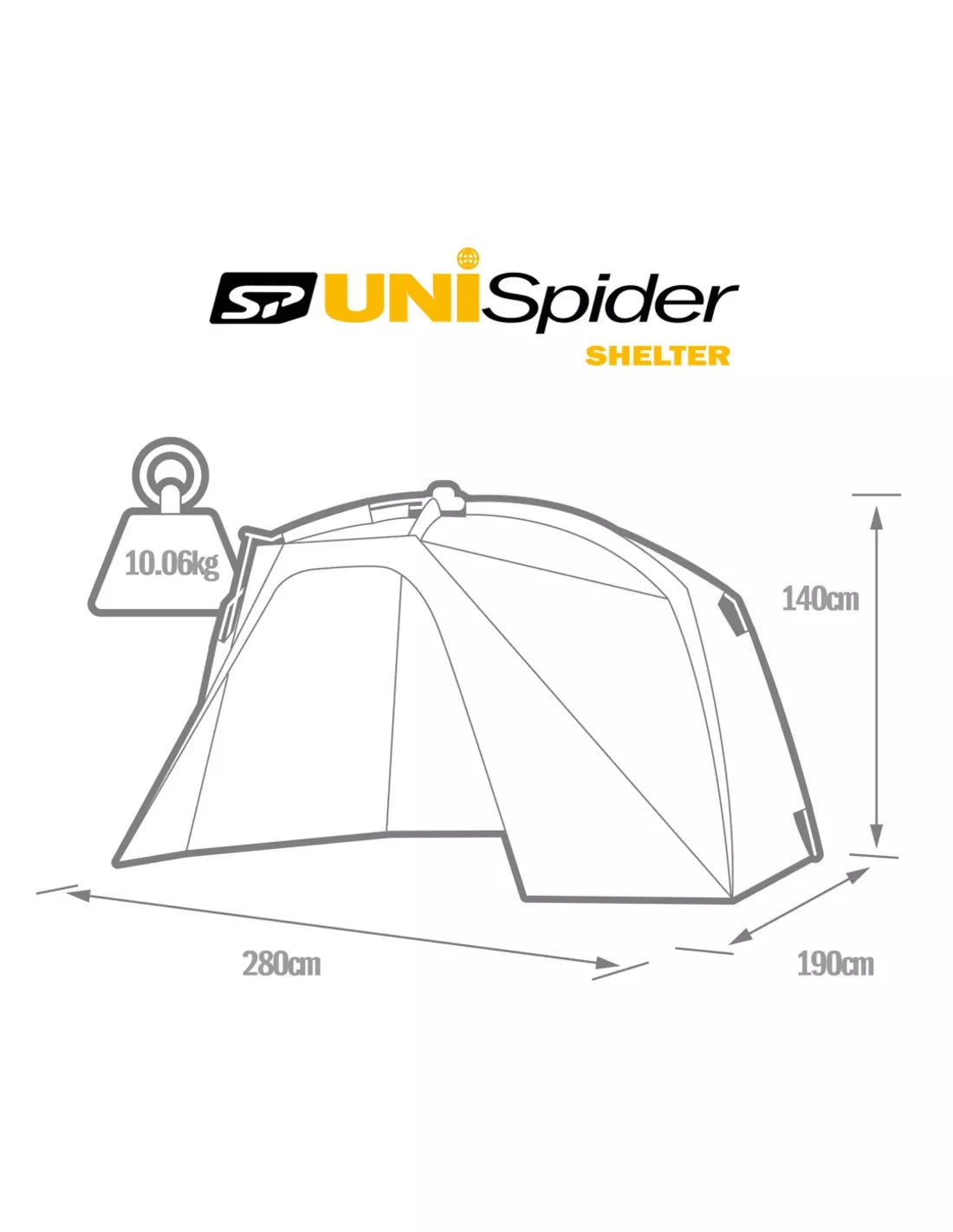 Solar SP Uni Spider Bivvy System inkl. Bodenplane & Infill Panel