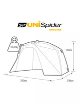 Solar SP Uni Spider Bivvy System inkl. Bodenplane & Infill Panel