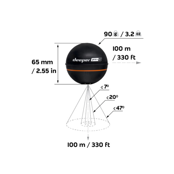 Deeper Smart Sonar PRO+ 2 Fischfinder