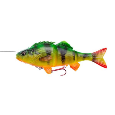 Savage Gear 4D Line Thru Barsch – Schwimmköder Firetiger - 17cm