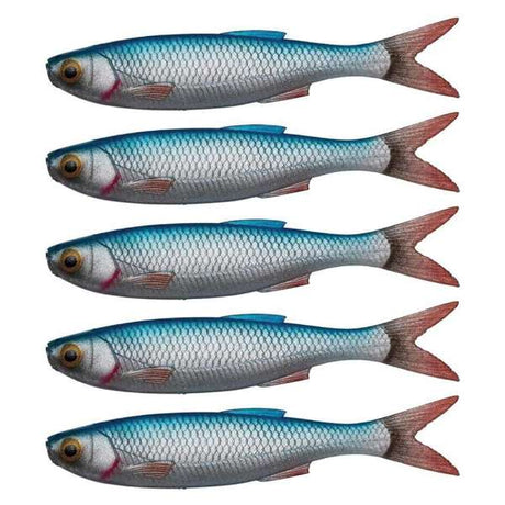 Savage Gear Craft Dying Minnow Shad 10cm, 5.5g (5er-Set) Blue Pearl