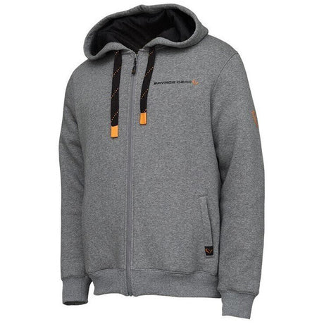 Savage Gear Classic Zip Hoodie S Grey Melange