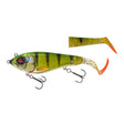 Savage Gear Deviator Tail 16,5 cm / 48 g – Hybrid-Tailbait mit Wechsel-Schwänzen Chrome Perch