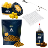 Scopex Boilie Rig Set Karpfen mit Boilies Pop Ups Chod Rig und PVA Liquid