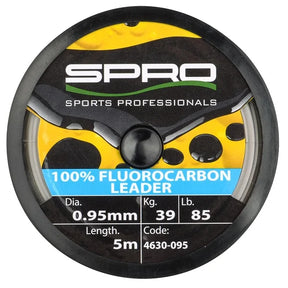 Spro 100% Fluorocarbon Leader 11 kg 10 m – Unsichtbare Vorfachschnur 0.45mm