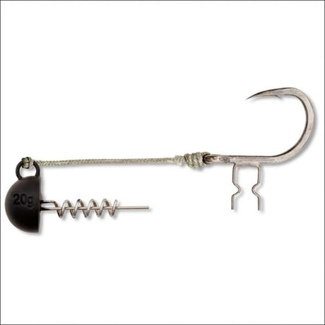 Black Cat Shad Claw Rig Bleikopf 100kg Hakengröße 6/0