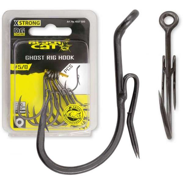 Black Cat Ghost Rig Haken DG Coating 5 Stück 0